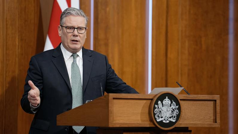 British Prime Minister Keir Starmer speaks to the media in the briefing room of 9 Downing Street in central London, Britain Picture date: Monday January 19, 2026. Jordan Pettitt/Pool via REUTERS/File Photo