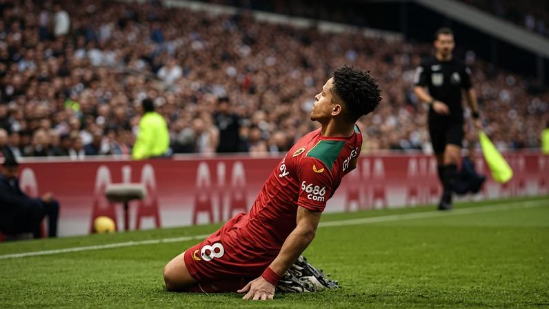 João Gomes, ex-Flamengo e hoje no Wolves, comemora gol contra o Tottenham (Foto: Divulgação / Wolves)