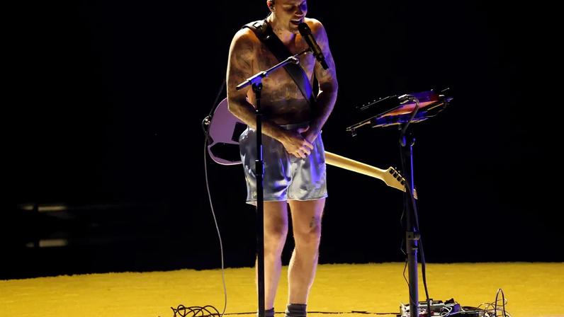 Justin Bieber performs at the 68th GRAMMY Awards on Feb. 1, 2026.