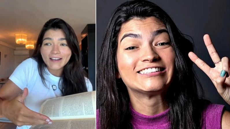 Lara Santana em uma de suas postagens nas redes sociais.