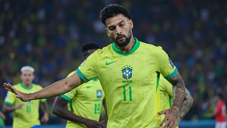 Lucas Paquetá comemora gol pela Seleção Brasileira (Foto: Pedro Paulo Diaz / TheNews2)