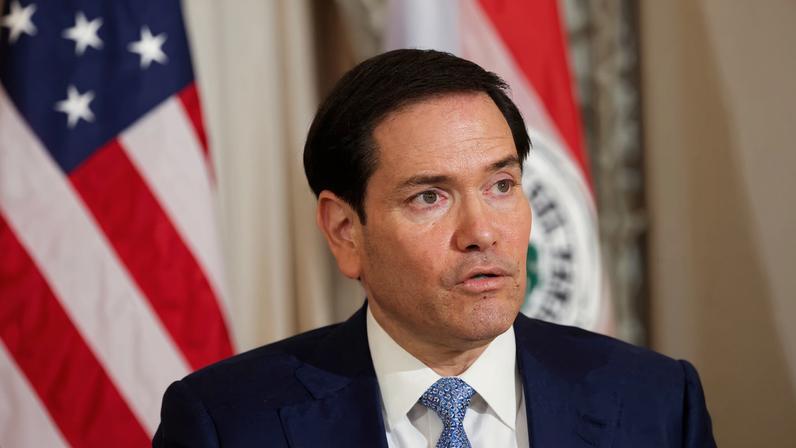 U.S. Secretary of State Marco Rubio speaks during a U.S.-Paraguay Status of Forces agreement signing ceremony at the State Department in Washington, D.C., U.S., December 15, 2025. REUTERS/Kevin Mohatt/File Photo