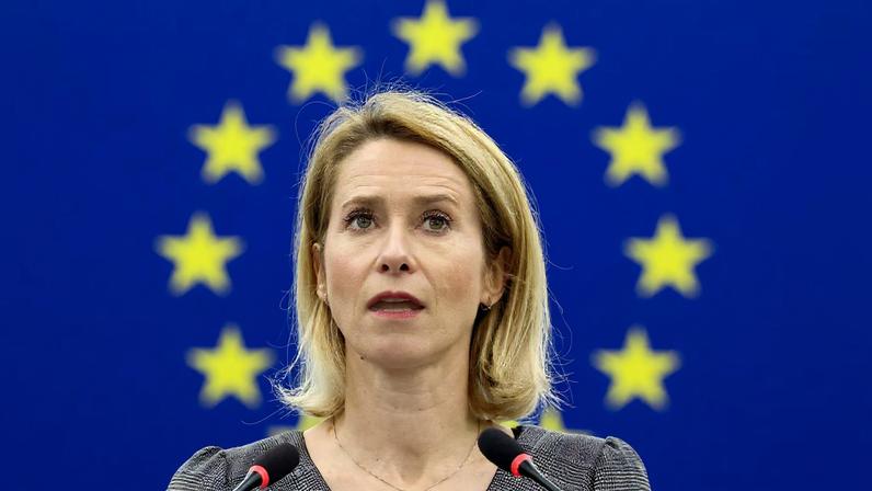 European Union High Representative for Foreign Affairs and Security Policy and European Commission Vice-President Kaja Kallas addresses the European Parliament plenary on territorial integrity and sovereignty of Greenland and the Kingdom of Denmark, in Strasbourg, France January 20, 2026. REUTERS/Yves Herman/File Photo