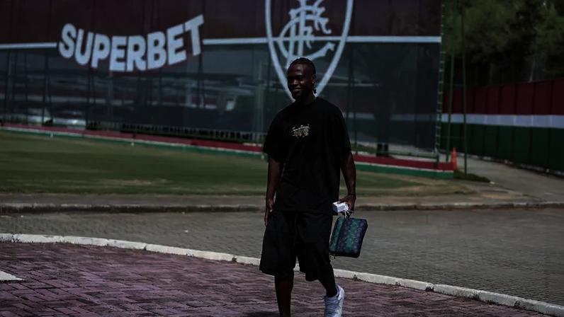 Santi Moreno na reapresentação do Fluminense para 2026 (Foto: Marcelo Gonçalves/FFC)