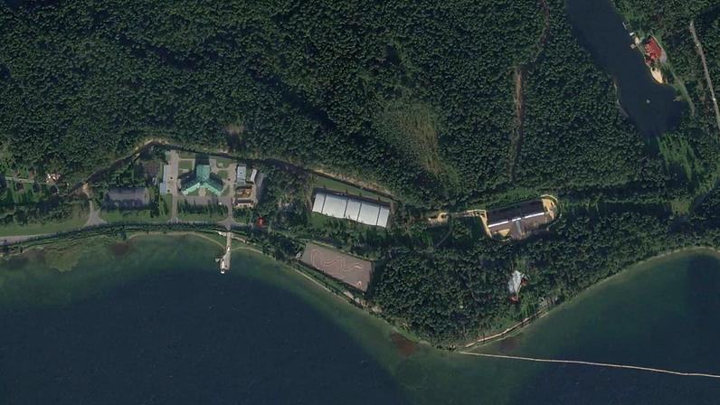 A view of Vladimir Putin's residential complex in Roshchino, Novgorod Region