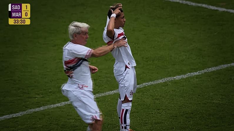 Tetê fez um belo gol olímpico
