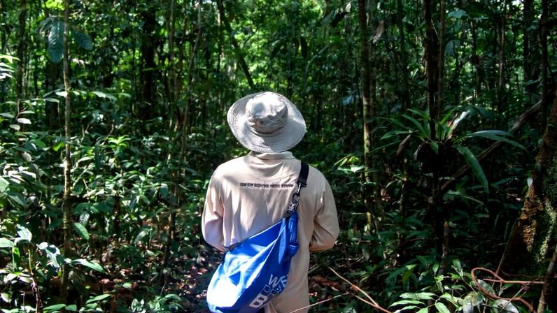 Trekking through the Cardamom Tented Camp concession in Botum Sakor National Park Photo by Gerald Flynn
