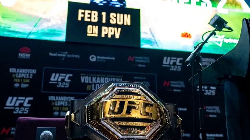 UFC 325 acontece na Austrália (Foto: Reprodução Twitter ufc)
