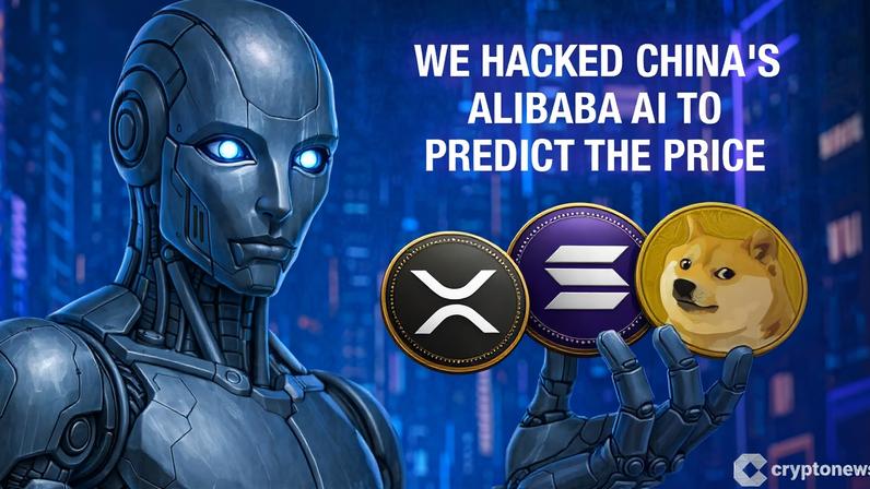 IA da Alibaba hackeada para prever preços de XRP, Solana e Dogecoin até 2026