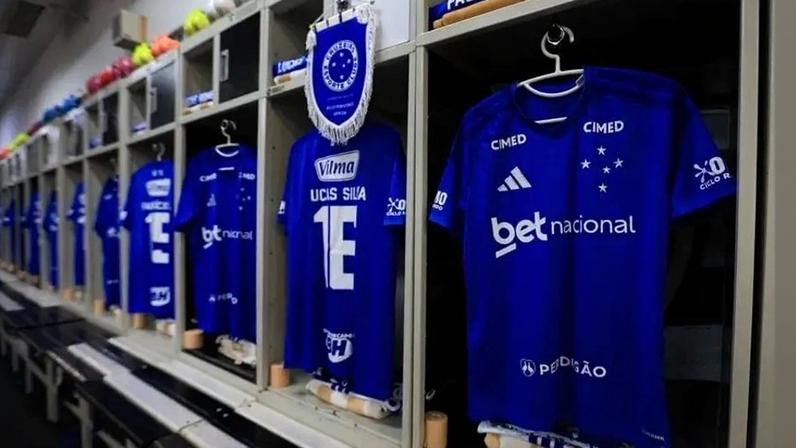 Vestiário do Cruzeiro (Foto: Thais Magalhães/Cruzeiro)