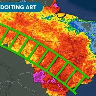 Fevereiro começa com novo episódio de ZCAS sobre o Brasil