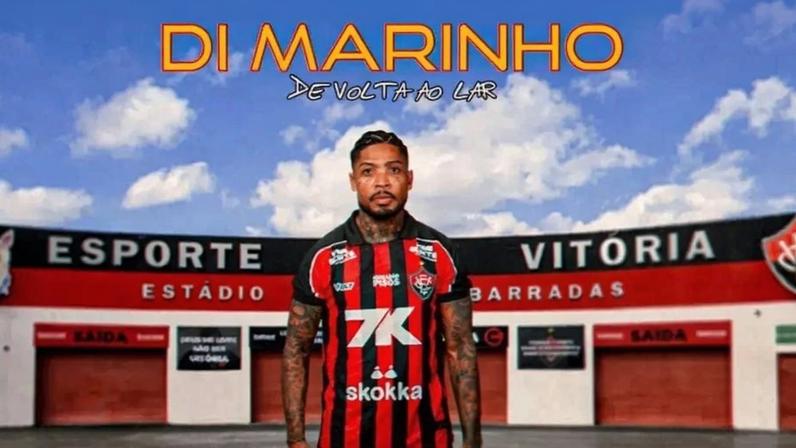 Marinho anunciado pelo Vitória (Foto: divulgação / EC Vitória)