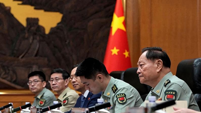 Zhang Youxia, a vice chairman of China's Central Military Commission, attends a meeting with U.S. National Security Advisor Jake Sullivan in Beijing on Aug. 29, 2024.