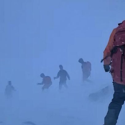 Caminhante atingido pela tempestade Chandra é resgatado após noite em abrigo