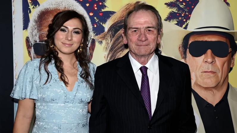 Tommy Lee Jones and daughter Victoria Jones.