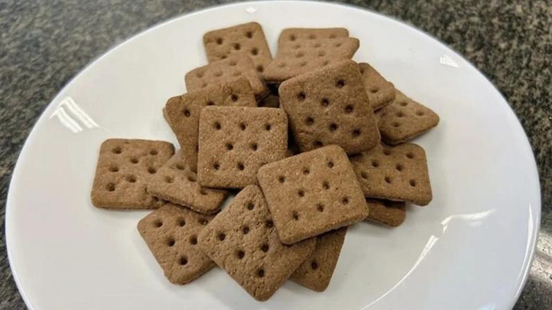 Biscoito à base de farinha de inseto