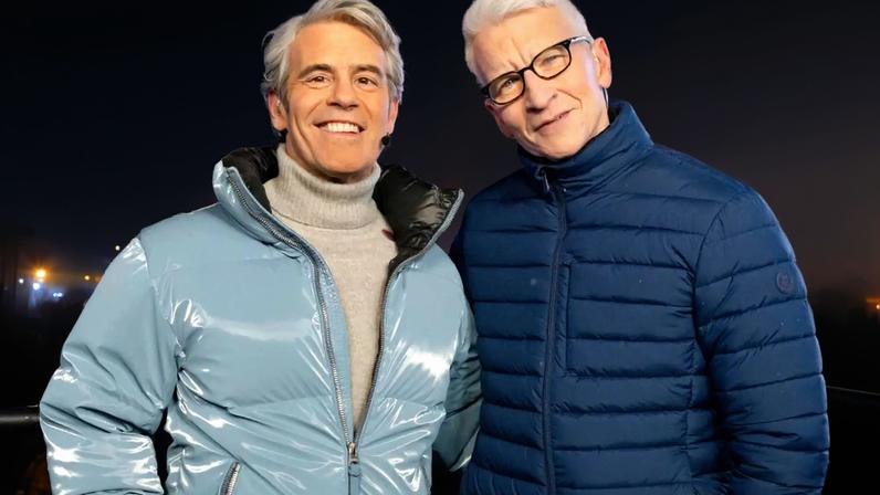 Andy Cohen and Anderson Cooper host CNN's "New Year's Eve Live."