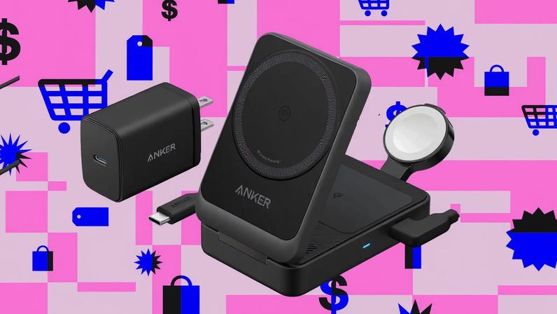 Anker’s MagGo Wireless Charging Station (Foldable 3-in-1) can quickly charge compatible iPhones and Apple Watches.