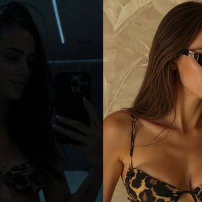 Bruna Biancardi compara barrigão de parto com tanquinho meses após nascimento