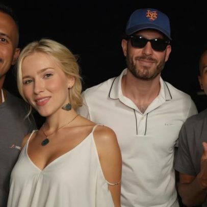 Fã viral posa com Karoline Lima e Léo Pereira, fãs veem semelhança em Militão