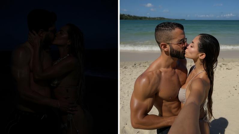 Casais apaixonados no início de 2026: Gabi Martins e Fidelis Falante; Mari Gonzalez e Pipo Marques — Foto: Reprodução/Instagram