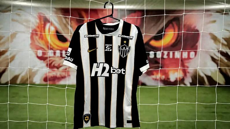 Camisa do Atlético pronta para a partida contra o Palmeiras (Foto: Pedro Souza / Atlético)