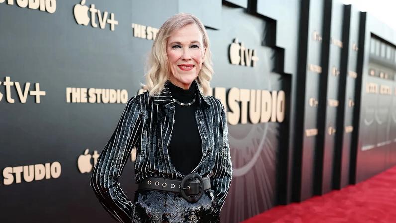 Catherine O'Hara attends the World Premiere of Apple TV+'s Series "The Studio" at Academy Museum of Motion Pictures.