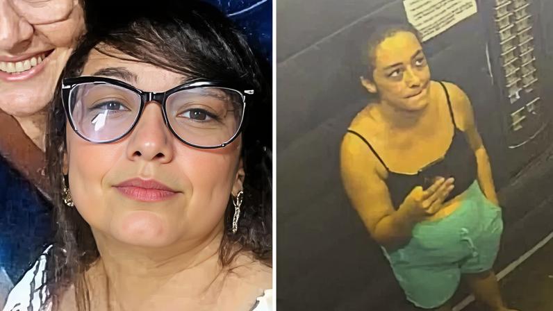 O corpo da corretora de imóveis Daiane Alves foi encontrado; o síndico do prédio confessou o crime e foi preso. Créditos: Arquivo Pessoa/Fernanda Alves e Reprodução TV Anhanguera