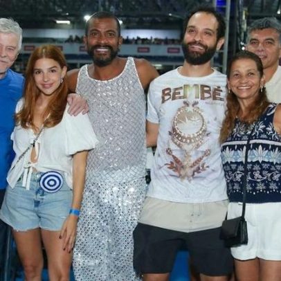 Três Graças no samba: Beija-Flor ensaia com Mell Muzzillo e Miguel Falabella