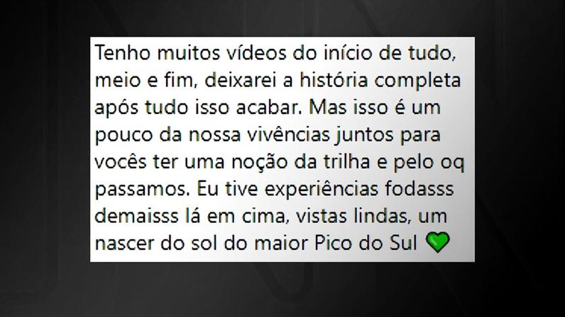 Bombeiros seguem buscas por jovem abandonado por amiga em montanha no Paraná