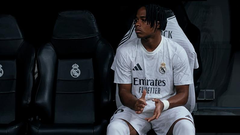 Endrick no banco pelo Real Madrid (Foto: Reprodução/Instagram)