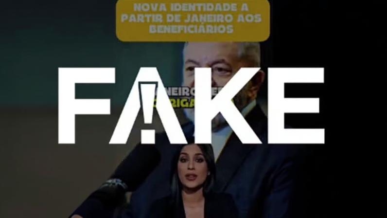 É #FAKE que INSS deixará de pagar aposentadoria para quem não tem a nova identidade em 2026 — Foto: Reprodução