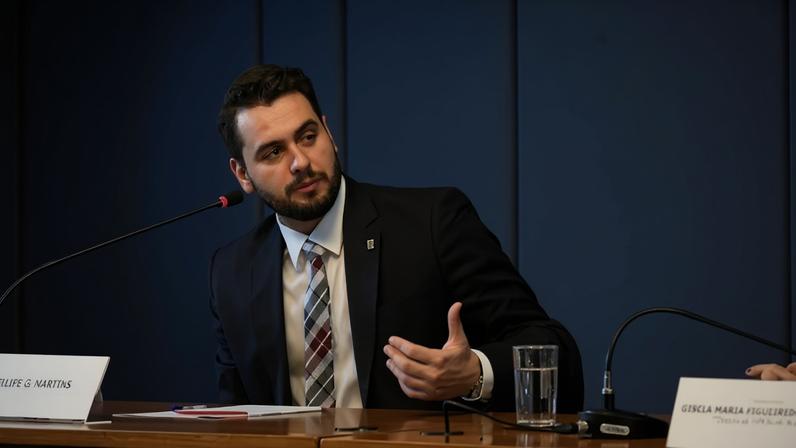 Juíza auxiliar de Moraes mantém prisão preventiva de Filipe Martins após audiência de custódia. (Foto: Arthur Max/MRE)