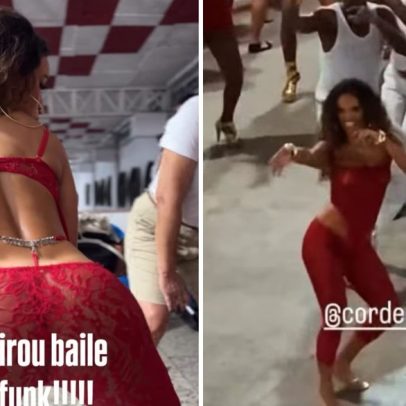 Giovana Cordeiro mostra bastidores de ensaio da Porto da Pedra