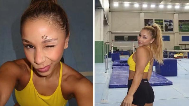 Flavia Saraiva compartilha fotos de treino de ginástica — Foto: Reprodução Instagram