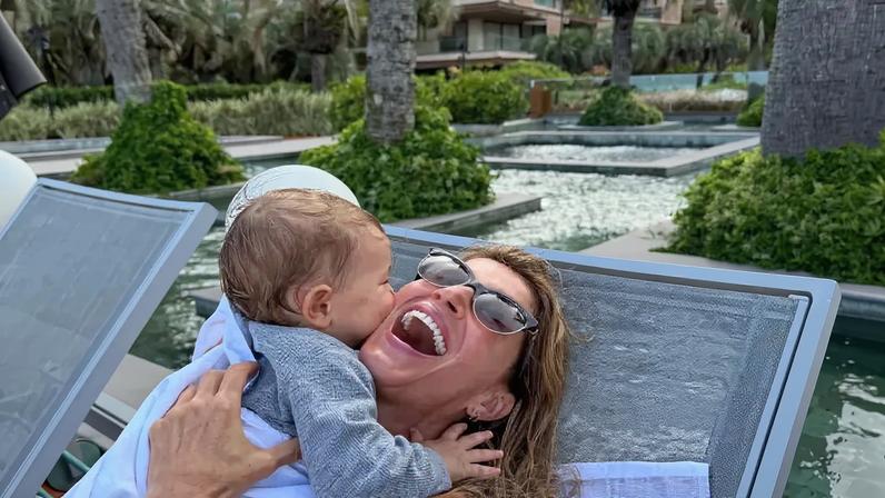 Gisele Bündchen celebrated her youngest son's first birthday with a series of never-before-seen photos on Wednesday.