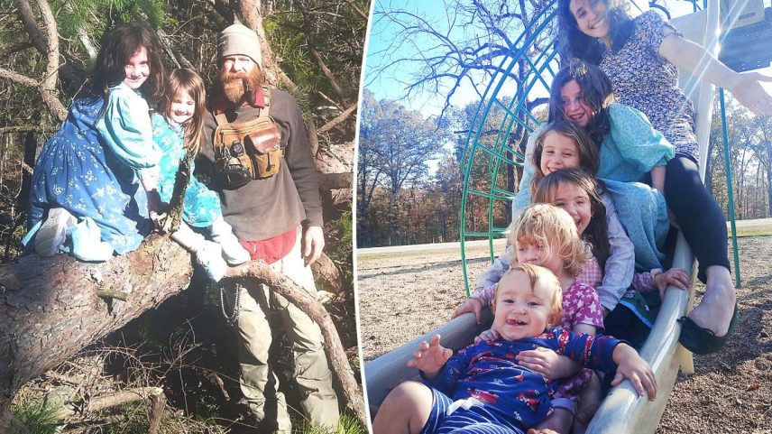 Bug Hall vive off-grid com a esposa e cinco filhos após voto de pobreza