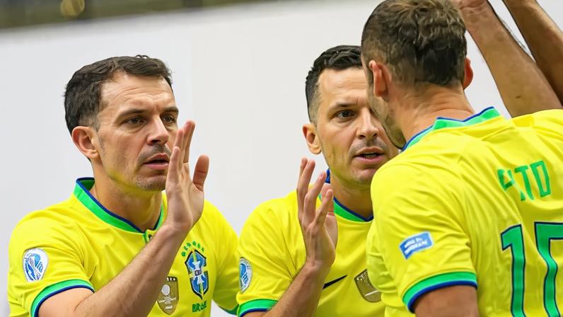Brasil empatou com a Colombia na estreia da Copa América de Futsal (Foto: René Mendez / Staff Images / CBF)