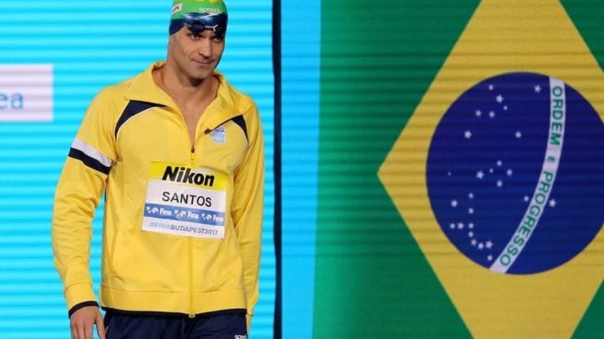 Nicholas Santos conquista a prata nos 50m borboleta (Foto: Satiro Sodré/SSPress/CBDA)