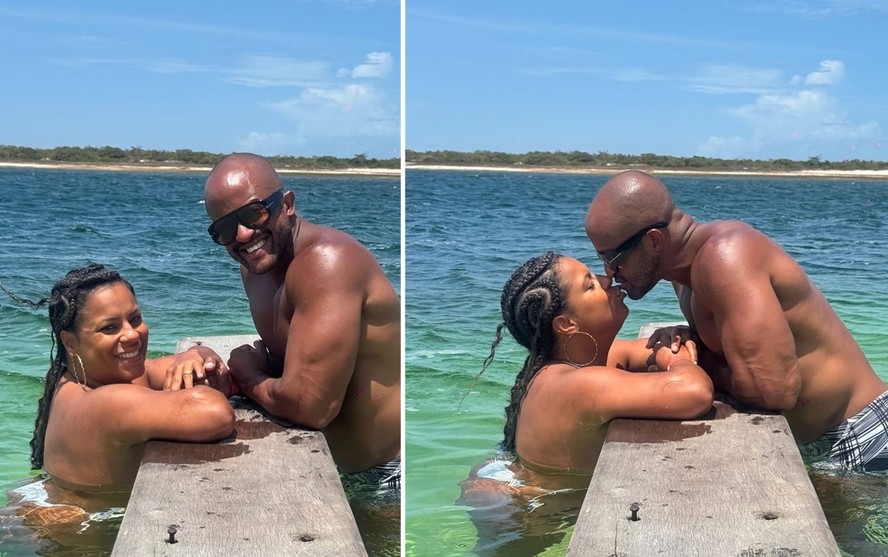 Jana do Mar e o marido, o hairstylist e empresário Márcio Xavier — Foto: Reprodução/Instagram