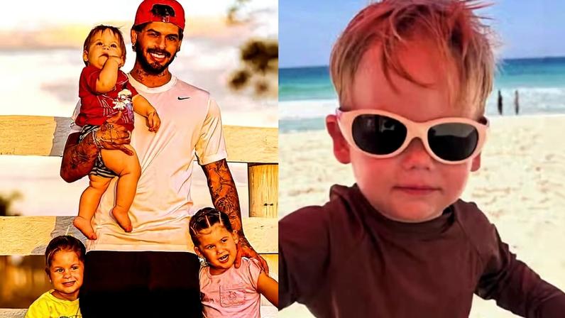 Zé Felipe liga para os filhos — Foto: Reprodução / Instagram