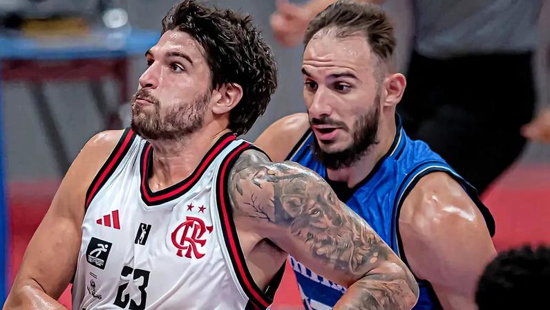 Kayo Gonçalves em ação no Flamengo x Minas pela Copa Super 8 (Foto: Paula Reis/Flamengo)