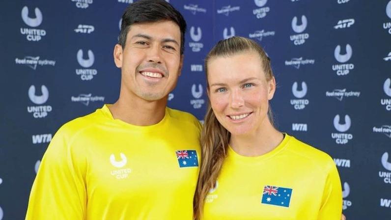 Jason Kubler e Maddison Inglis (Foto: Andrew Eichenholz/ATP Tour)
