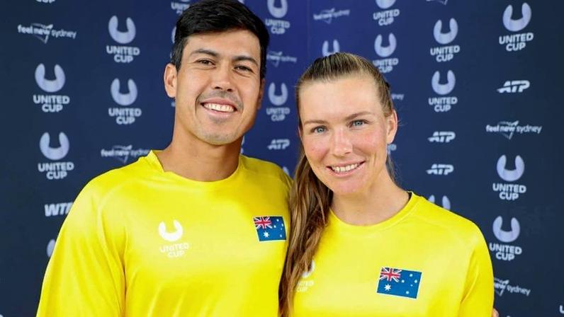 Jason Kubler e Maddison Inglis (Foto: Andrew Eichenholz/ ATP Tour)