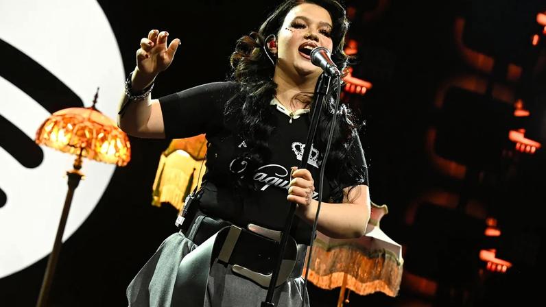 Lola Young performs onstage at the Spotify Best New Artist 2026 Party held at The Lot at Formosa on January 29, 2026 in West Hollywood, California.