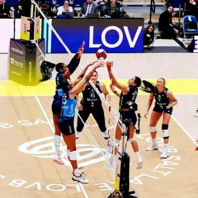 Brasileira medalhista olímpica quebra recorde de bloqueios na Liga Americana