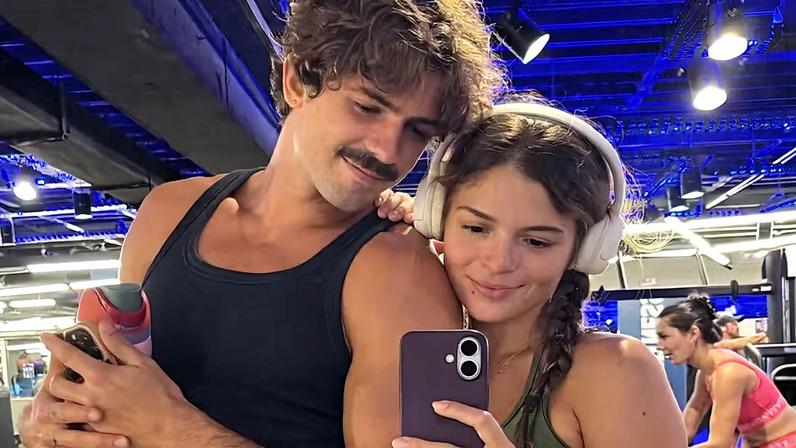 Luana Maia, irmã de Bruna Marquezine, e o namorado, Lucca Picon — Foto: Reprodução/Instagram
