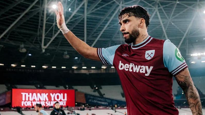 Lucas Paquetá em ação pelo West Ham (Foto: Reprodução/West Ham)