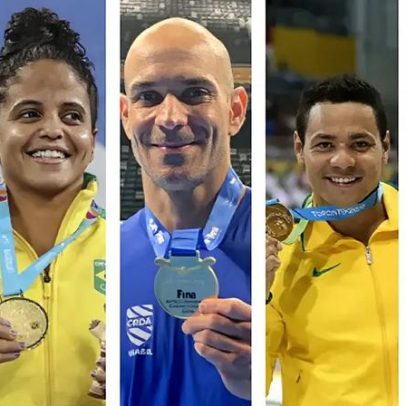 Natação brasileira fica fora do pódio nos 50m e perde medalhas
