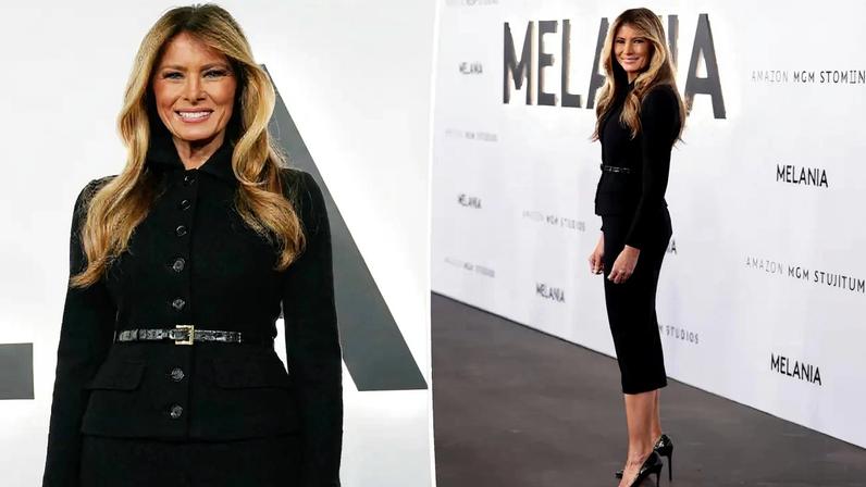Melania Trump kept it classy to the premiere of her self-named Amazon documentary.